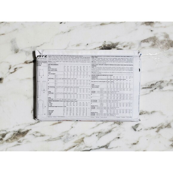 Sewing Pattern for Y2K Top, Skirt, Pants and Lined Jacket in 2 Lengths - Picture 2 of 2